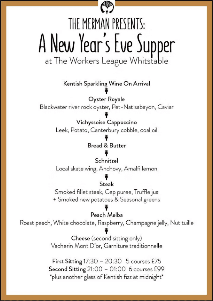 New Year's Eve Menu